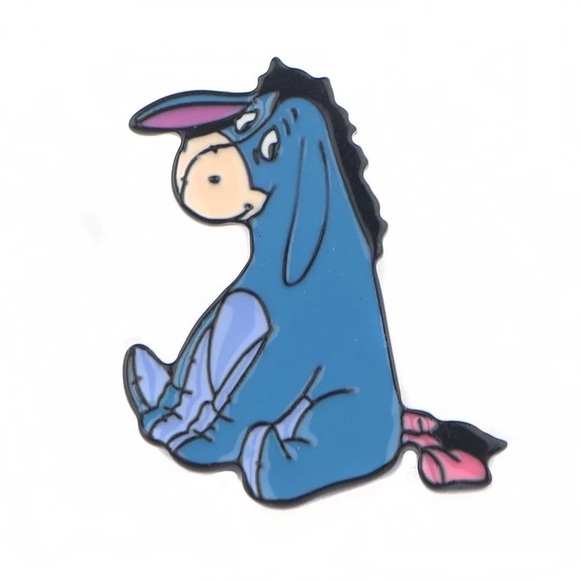 Set of 2 Eeyore Tigger Enamel Pins Bulk Disney Winnie the Pooh Character Badges - Picture 2 of 11